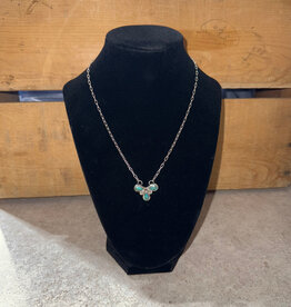 Boho Sol Triple Teardrop Turquoise Necklace