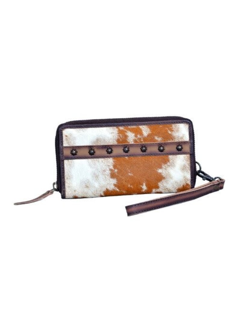 Rafter T Ranch Company Large Wallet w/brown/white Hairon