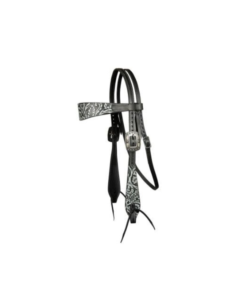 Professional's Choice Browband Headstall Swell Cheek Black/White