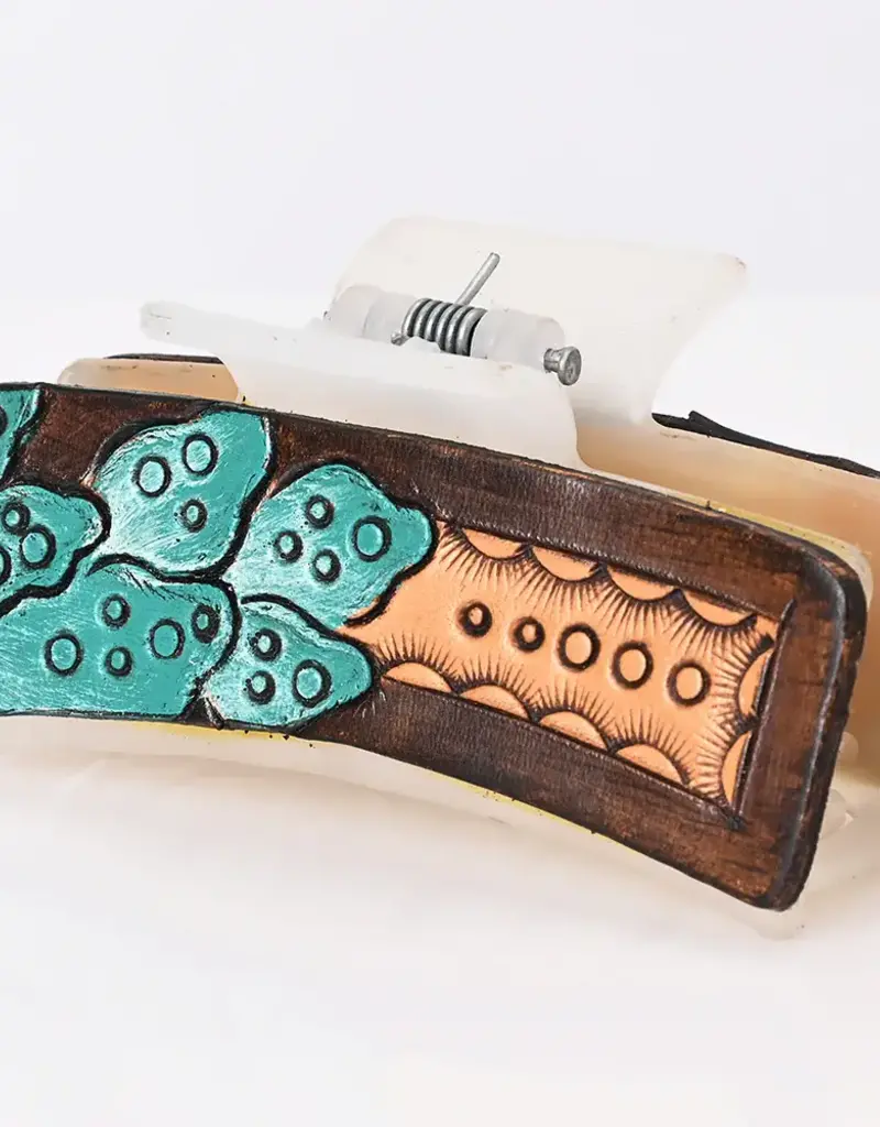 American Darling Hand Tooled Hair Clip