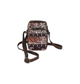 Tony Lama Bag Hair on Print w/Steer Skulls
