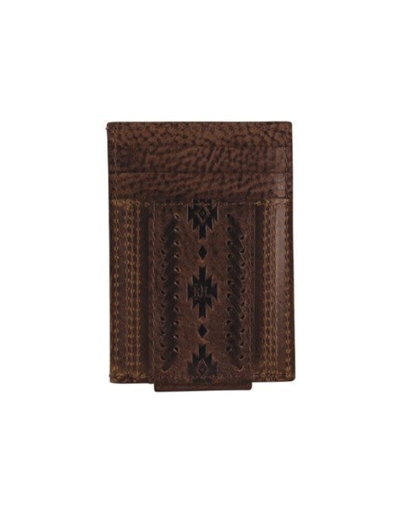 Red Dirt Hat Co Card Case w/Magnet Clip Embossed w/Whip Stitch