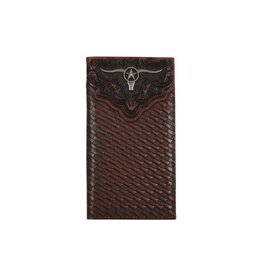 Justin Rodeo Wallet Embossed Yoke w/Steerhead