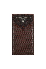 Justin Rodeo Wallet Embossed Yoke w/Steerhead