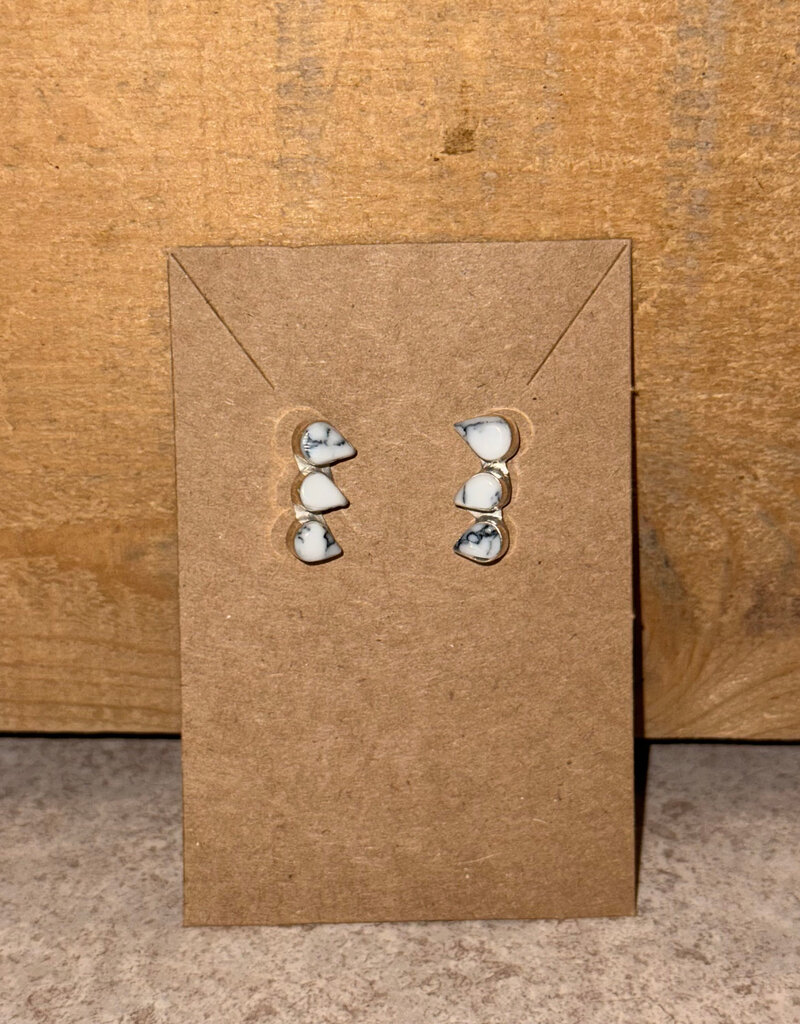 Boho Sol Howlite Triple Teardrop Mini Crawler