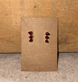 Boho Sol Red Jasper Triple Teardrop Mini Crawler