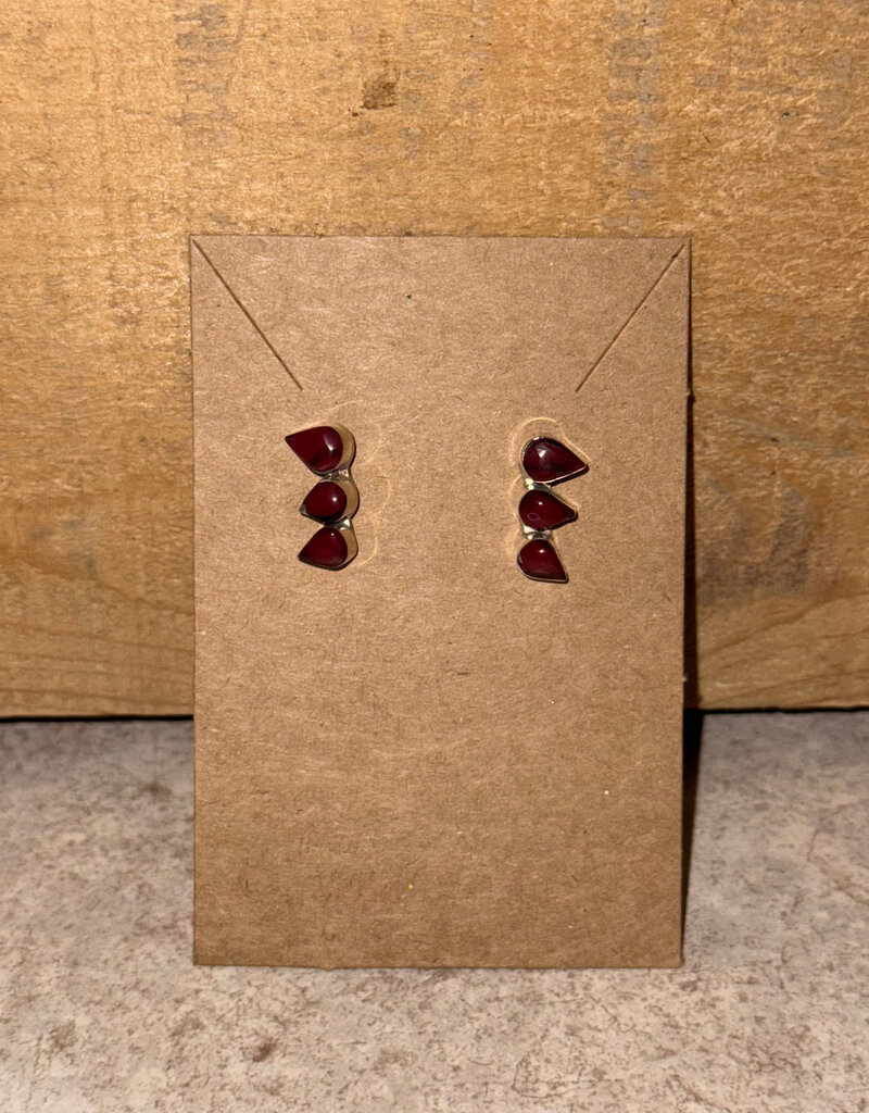 Boho Sol Red Jasper Triple Teardrop Mini Crawler