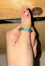 Boho Sol Triple Turquoise Stretchy Ring