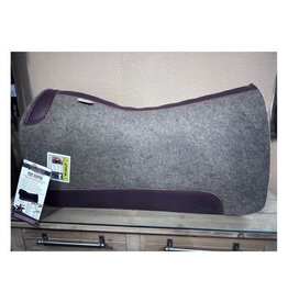 5 Star Equine Products 1" No Gullet Hole Grey Felt Roper Pad 32"x30"