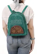 American Darling Turquoise Backpack with Tooling