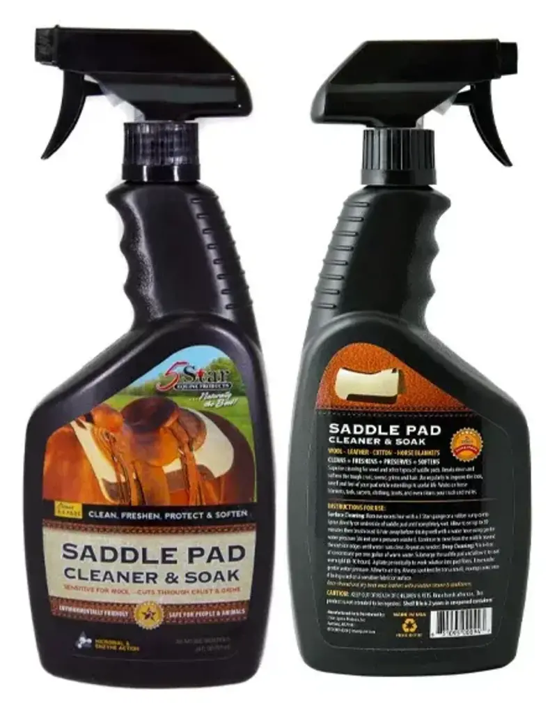 5 Star Equine Products Saddle Pad Cleaner & Soak 24 oz bottle