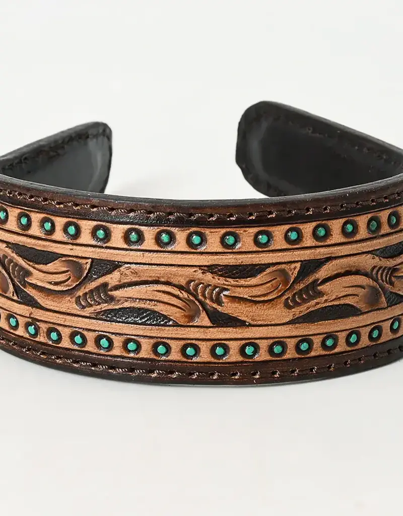 American Darling Tooled Leather Headband