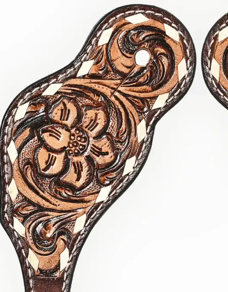 American Darling Floral Leather Spur Strap