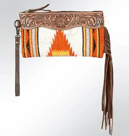 American Darling Wristlet Genuine Leather Bag