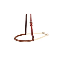 Partrade Noseband Single Rope 3/4" W/ Lthr Cvr
