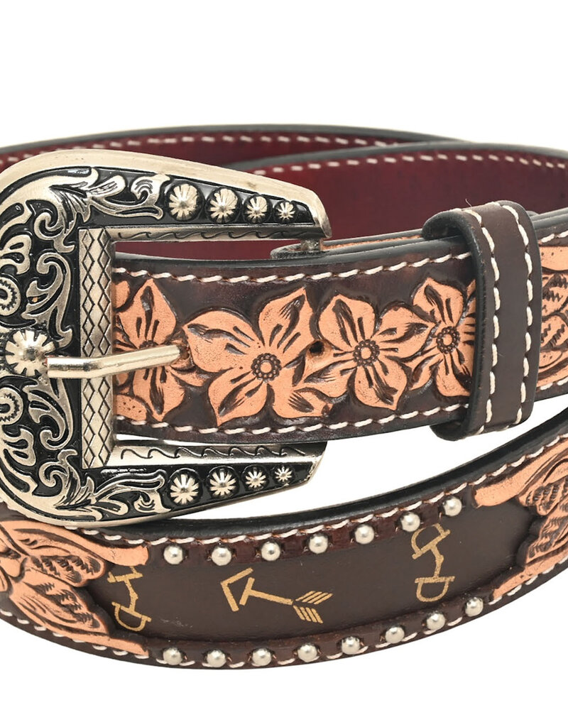 Rafter T Ranch Company Belt Floral w/Tan Arrows