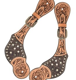 Rafter T Ranch Company Ladies Spur Strap w/Brown Gator Print