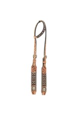 Rafter T Ranch Company One Ear Headstall w/Brown Gator Print