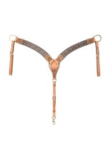 Rafter T Ranch Company Breast Collar w/Brown Gator Print