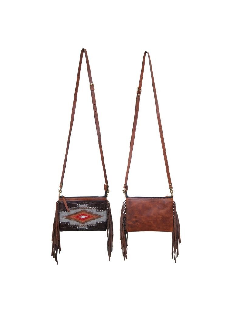 Rafter T Ranch Company Crossbody/Wristlet Bag - 9" x 5" Black Gator