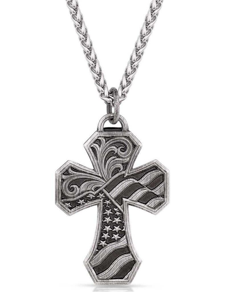 Montana Silversmiths American Made Tradition Cross Necklace