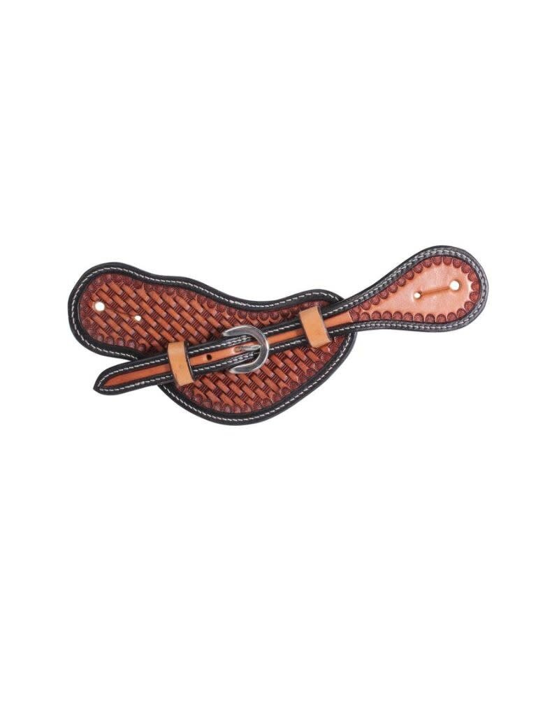 Professional's Choice Chestnut/Black Men's Spur Straps