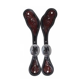 Professional's Choice Floral Spur Strap Black Stratford