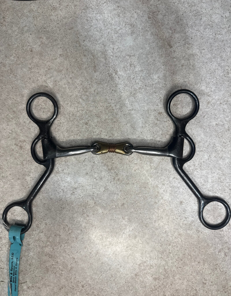 Dutton Bits 3 Piece Dog Bone Smooth bar-short shank swept back cheek