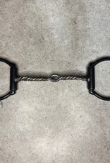 Dutton Bits 2 pc copper twist-d-ring snaffle