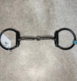 Dutton Bits 2 pc copper twist-d-ring snaffle