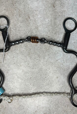 Dutton Bits Standard 3-pc 1 1/2" center piece w loose copper rollers & ball bar pieces long cavalry shank