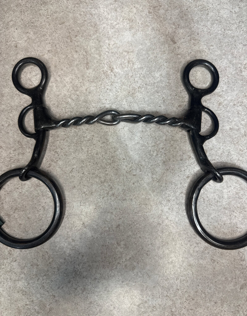 Dutton Bits 2 Piece Twisted Mouth short Shank w/large loose ring