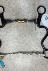 Dutton Bits 3 pc mouthpiece, copper wrapped dog bone center, long cavalry