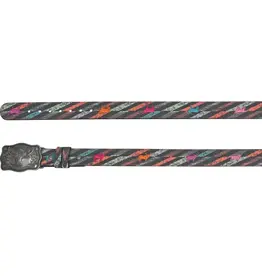Catchfly Girls Belt Multi Color Canvas w/Steer