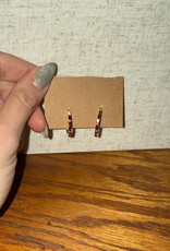 Boho Sol Jasper Mini Inlay Hoop Earrings