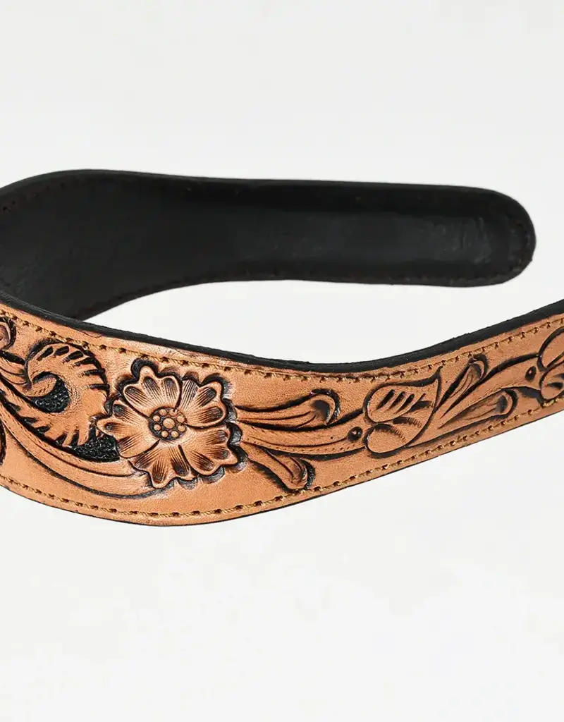 American Darling Tooled Leather Headband