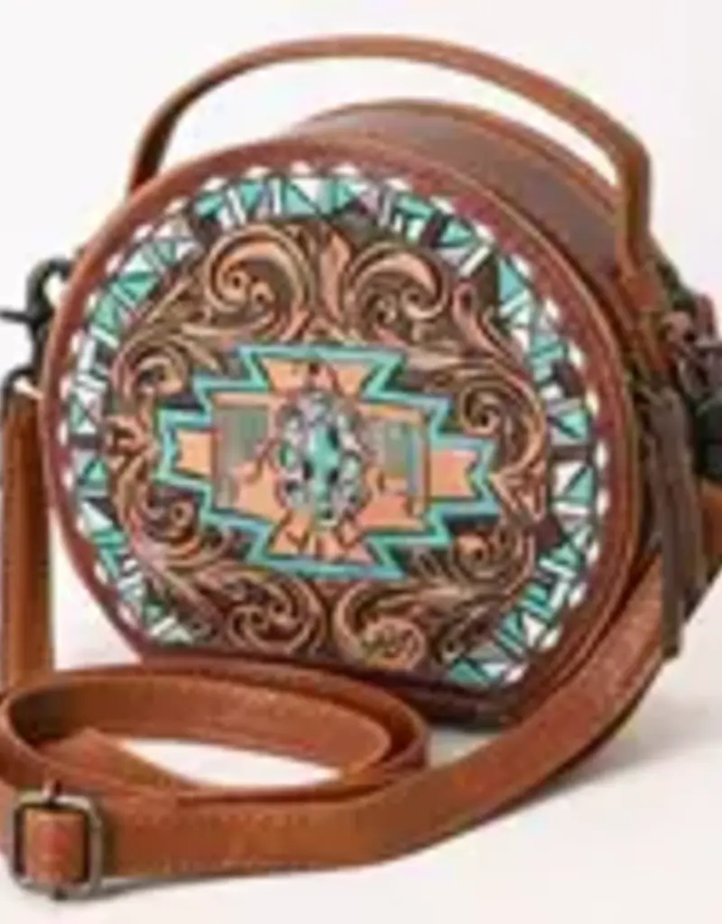 American Darling Round Tribal Thunderbird Canteen Bag