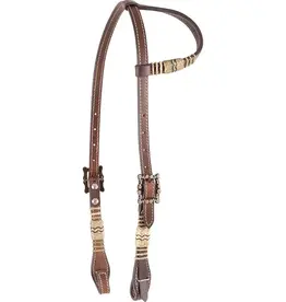 Cashel Slip Ear Chocolate Rawhide Headstall