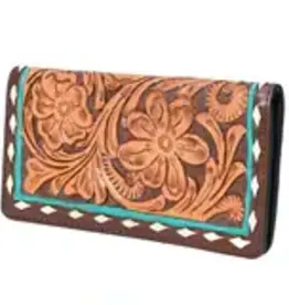 American Darling Turquoise Buckstitch Wallet