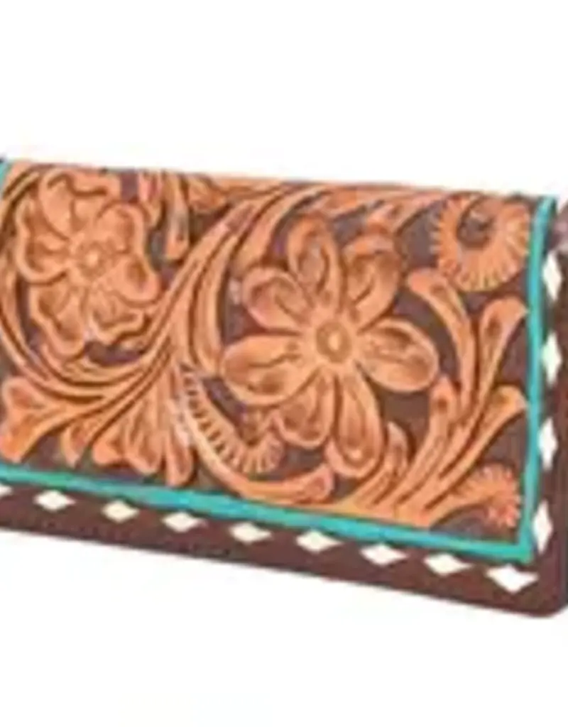 American Darling Turquoise Buckstitch Wallet