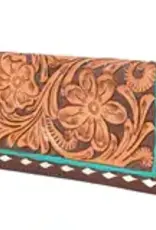 American Darling Turquoise Buckstitch Wallet