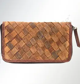 American Darling Woven Leather Wallet