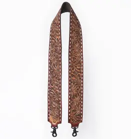 American Darling Floral Tooled Purse Strap