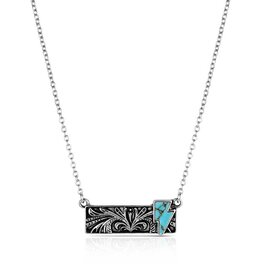 Montana Silversmiths Blue Northern Bar Neckace