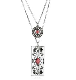 Montana Silversmiths Bar B Pink Necklace