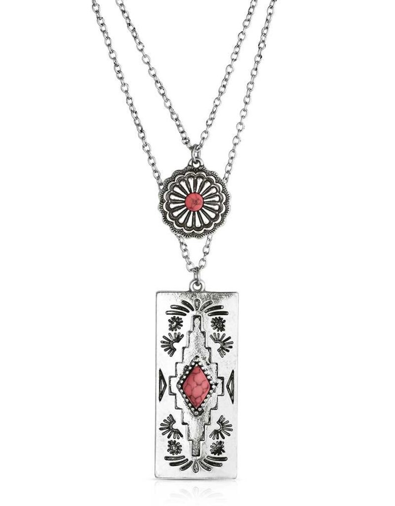 Montana Silversmiths Bar B Pink Necklace