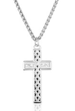 Montana Silversmiths Woven Legacy American Made Cross Necklace