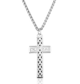 Montana Silversmiths Woven Legacy American Made Cross Necklace