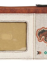 Justin Card Organizer w/Bronco Cowgirl