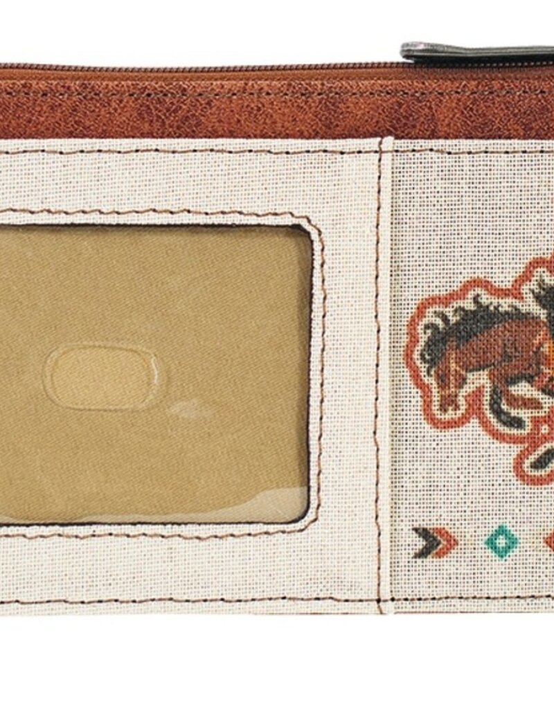 Justin Card Organizer w/Bronco Cowgirl